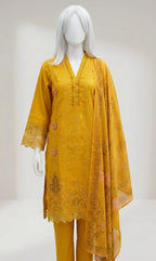 LONG SHIRT VISCOSE  EMBROIDERY 3PC STITCHED