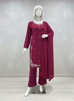 HAND WORK EMBROIDERED 3 PC STITCHED