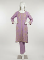 COTTON EMBROIDERED 2 PC STITCHED